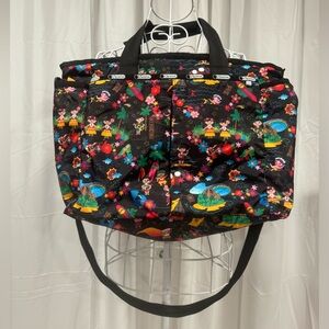 Le Sport Sac x Disney “It’s a Small World” RARE Weekender Bag